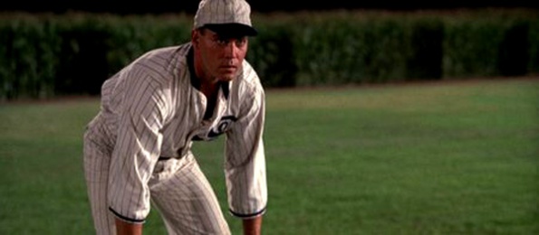 Baseball player in the film "field of dreams"